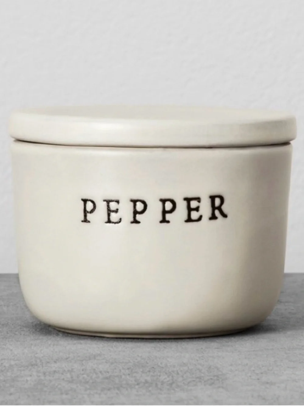 Hearth & Hand with Magnolia Salt and Pepper Lidded Cellars Stoneware Set of Two